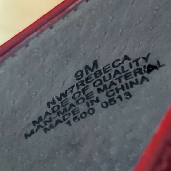 Nine West Womens Shoes Red Mary Jane Pumps Ankle Strap Spike High Heels 9M - Picture 10 of 15